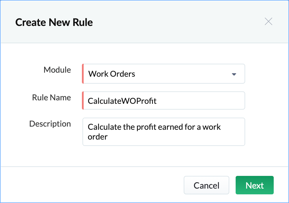 Zoho FSM | Calculate Work Order Profit