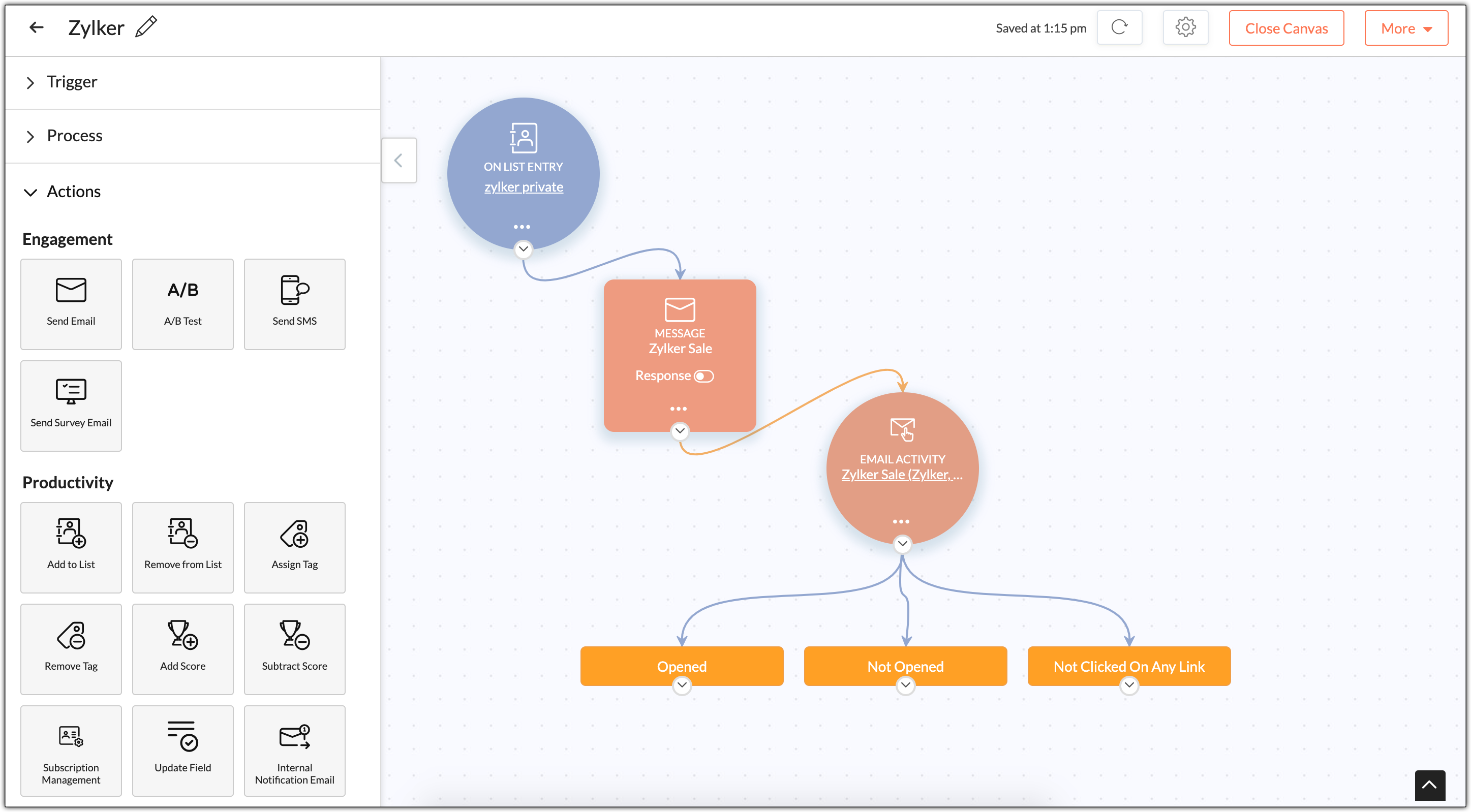 What is email activity process?