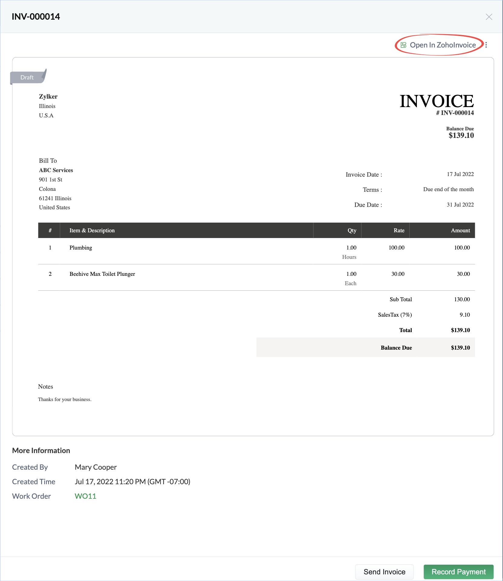 invoices