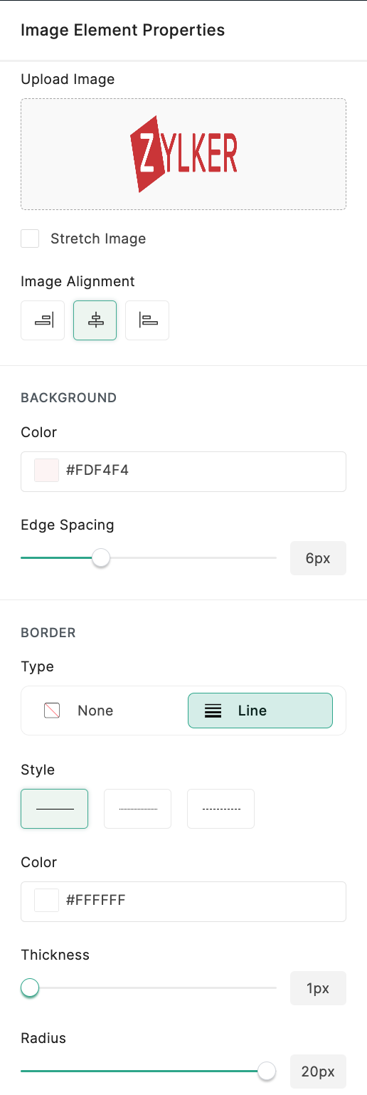 Image Element Properties