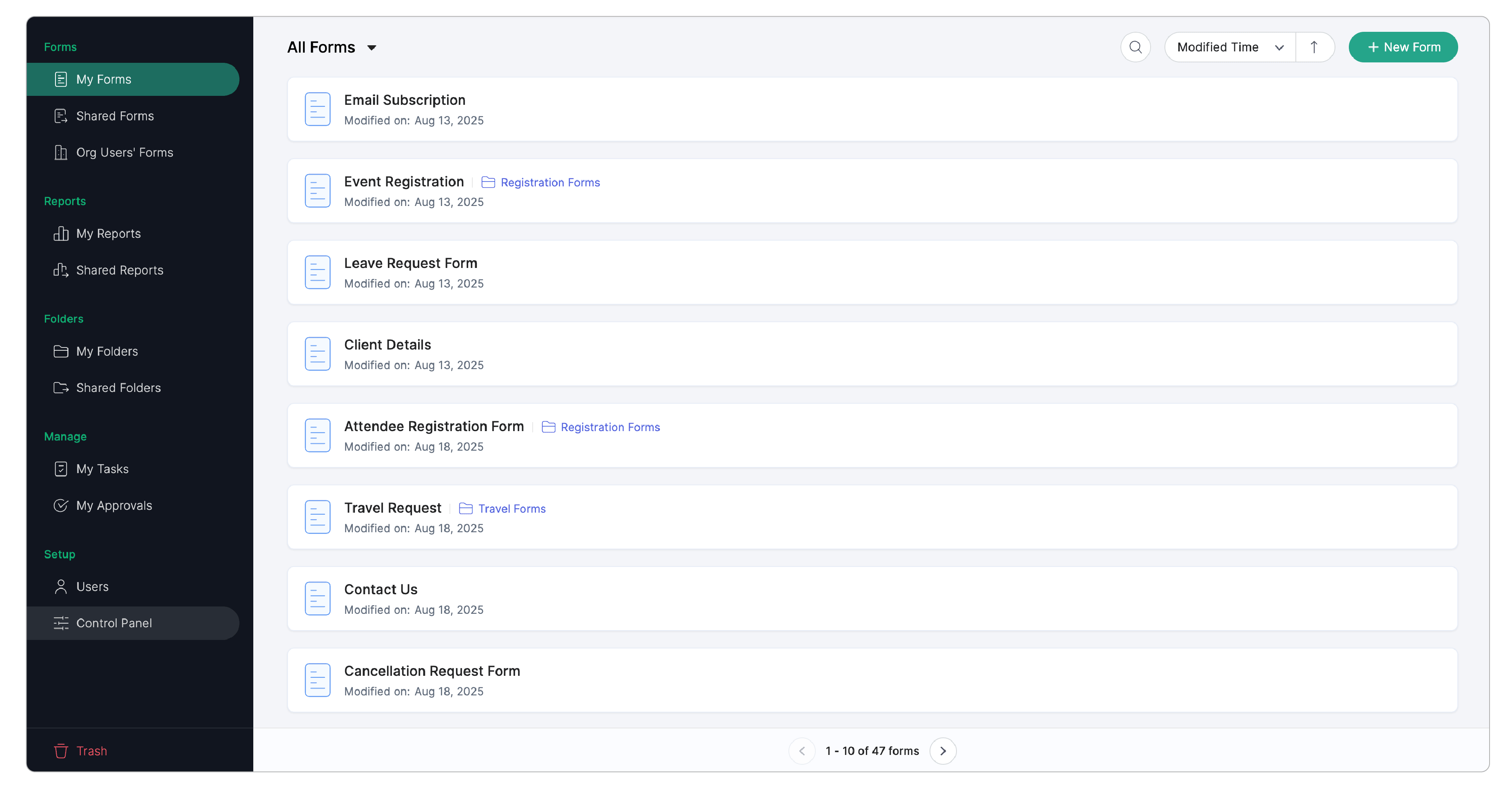 Navigate to Control Panel