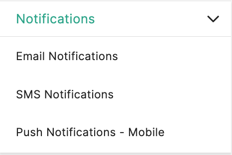 Notifications Settings