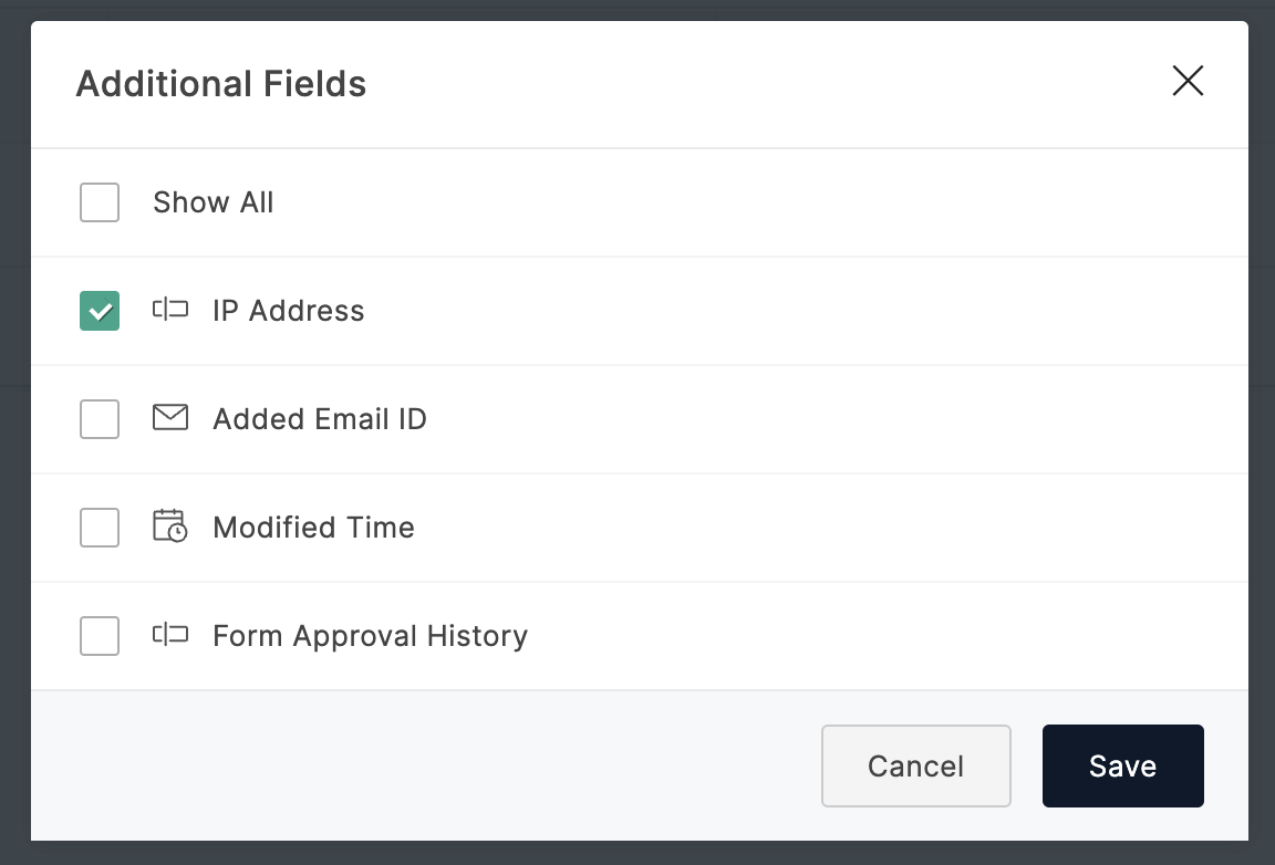 Select IP Address