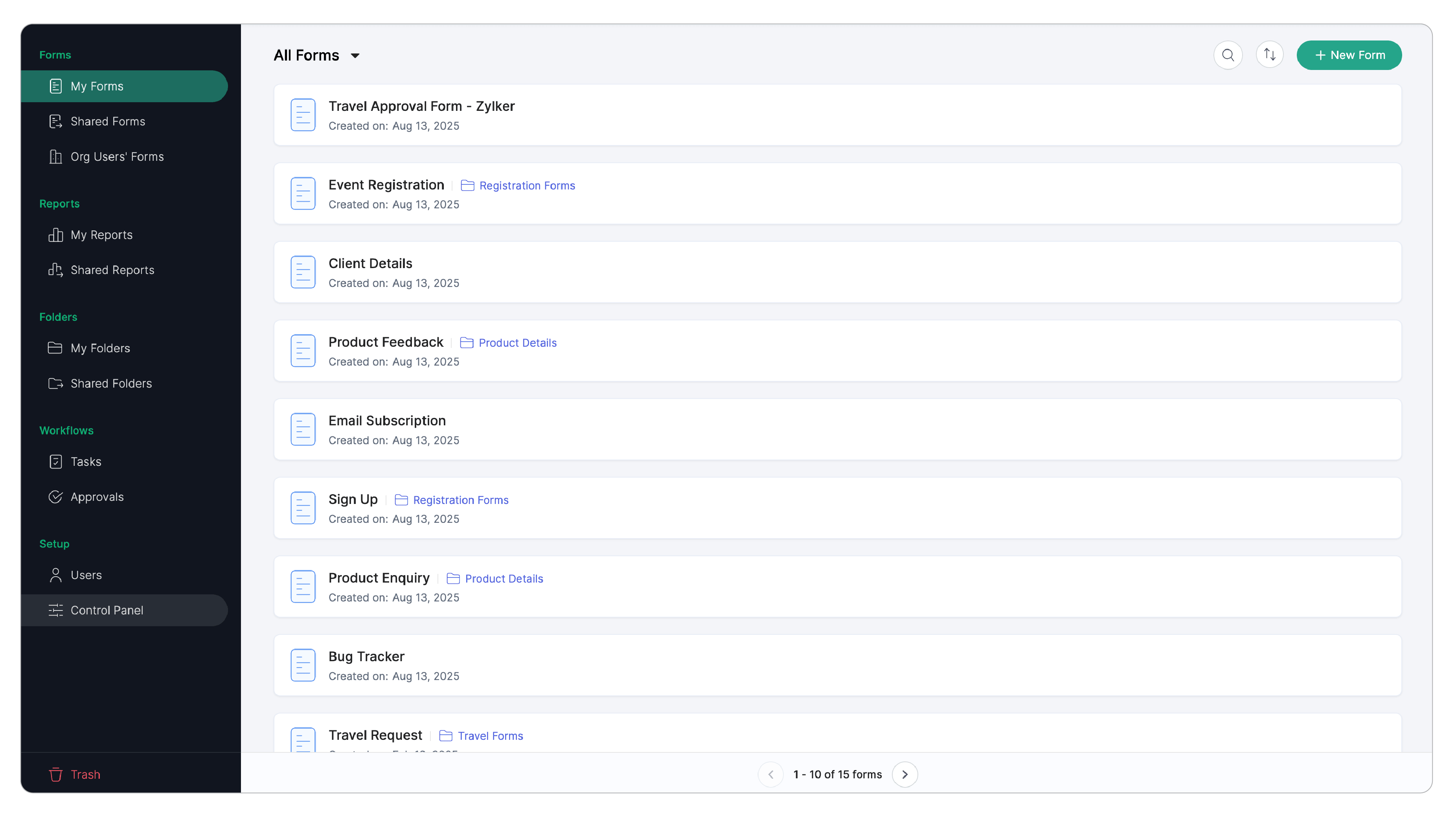 Click Control Panel