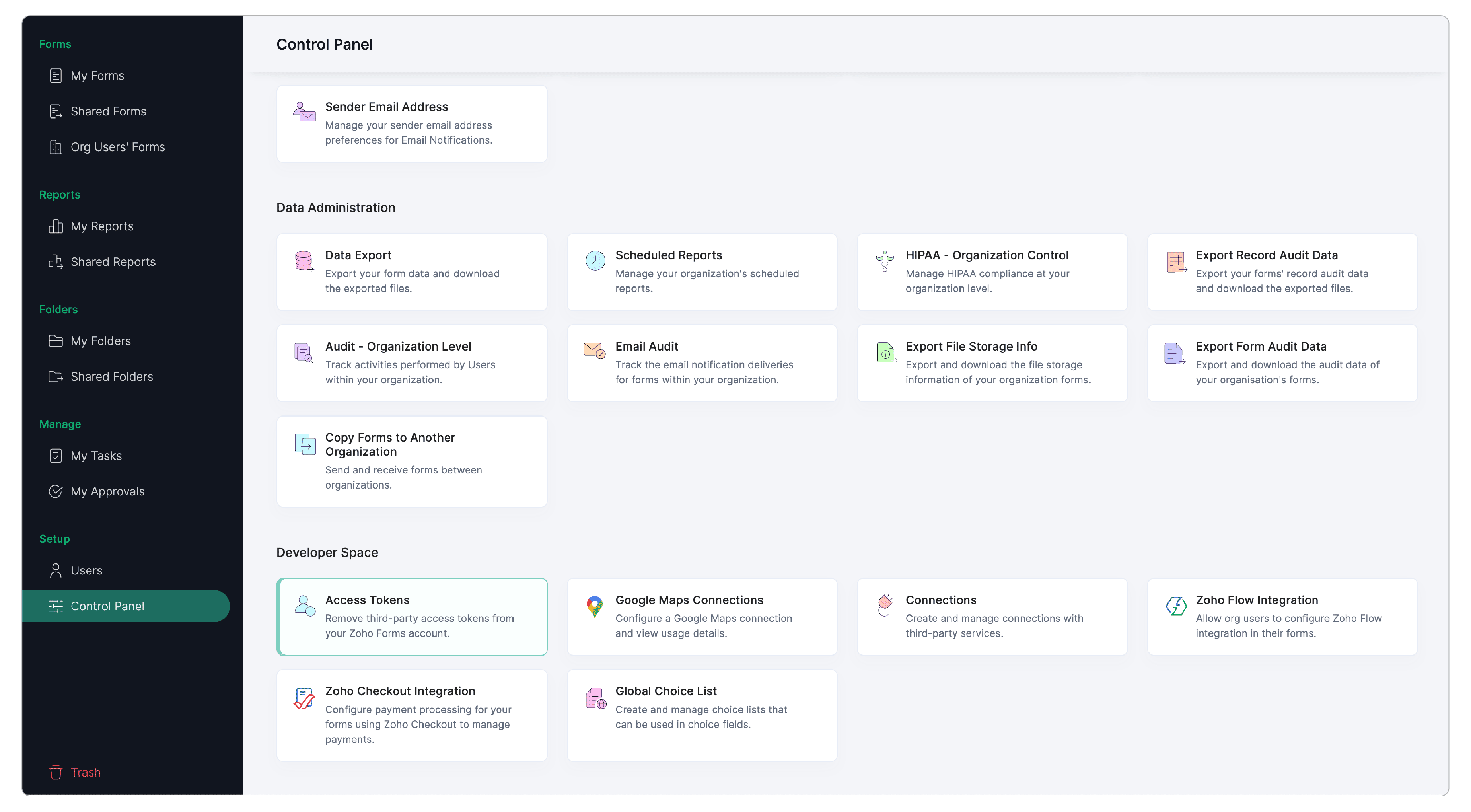 Click Access Tokens