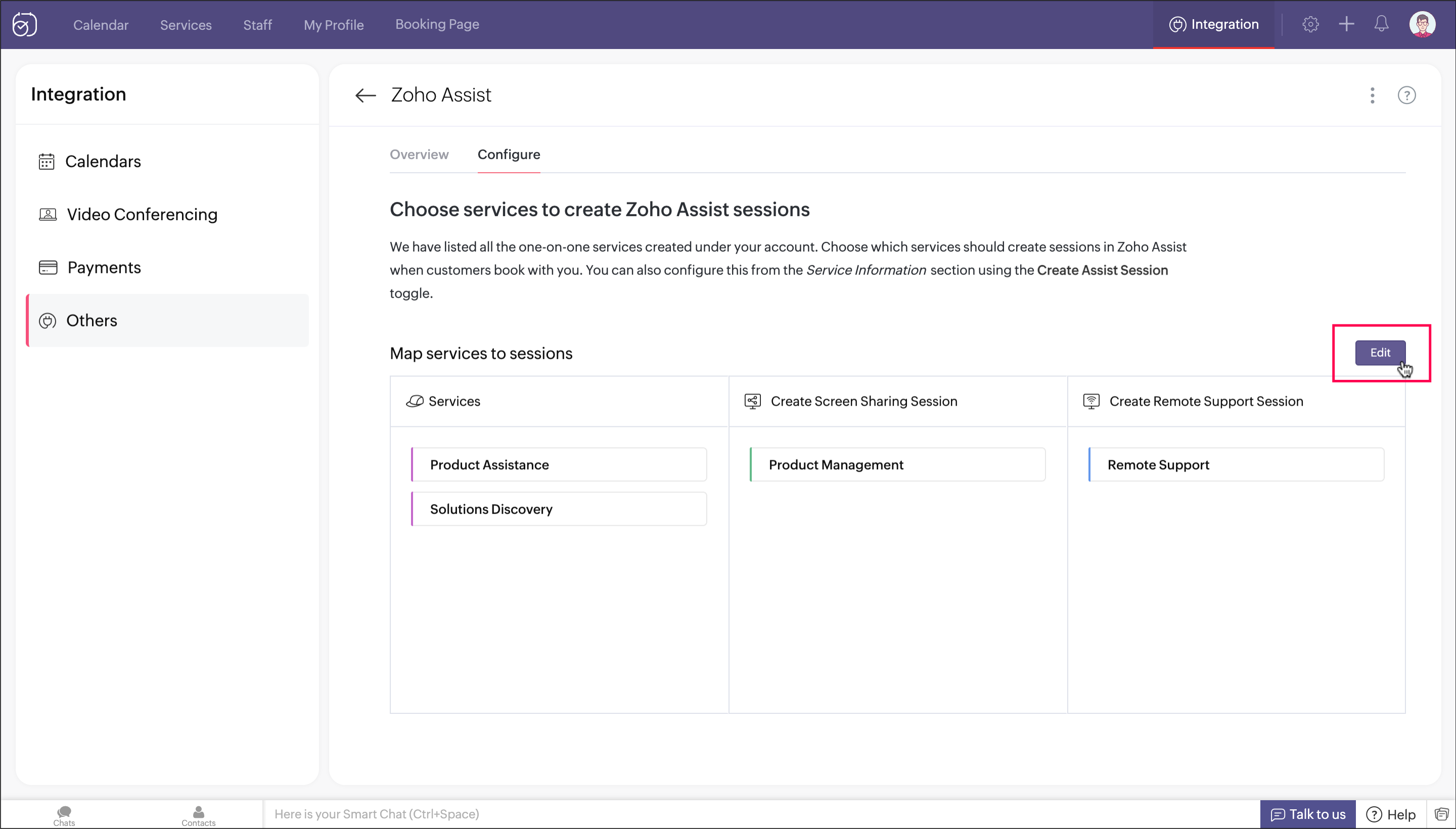Zoho Assist Integration | Help - Zoho Bookings