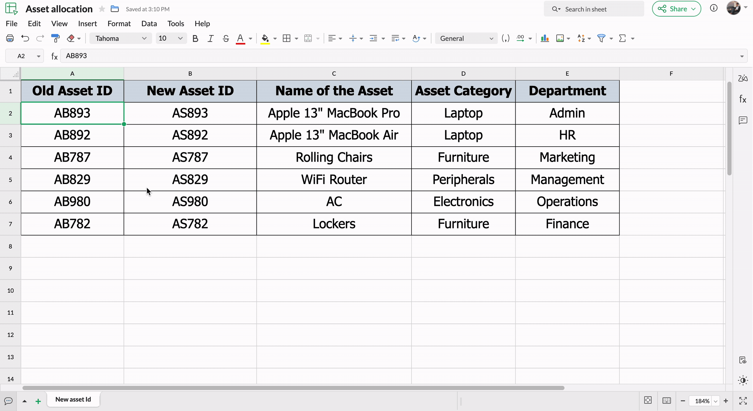 select-a-cell-range-zoho-sheet-help-guide