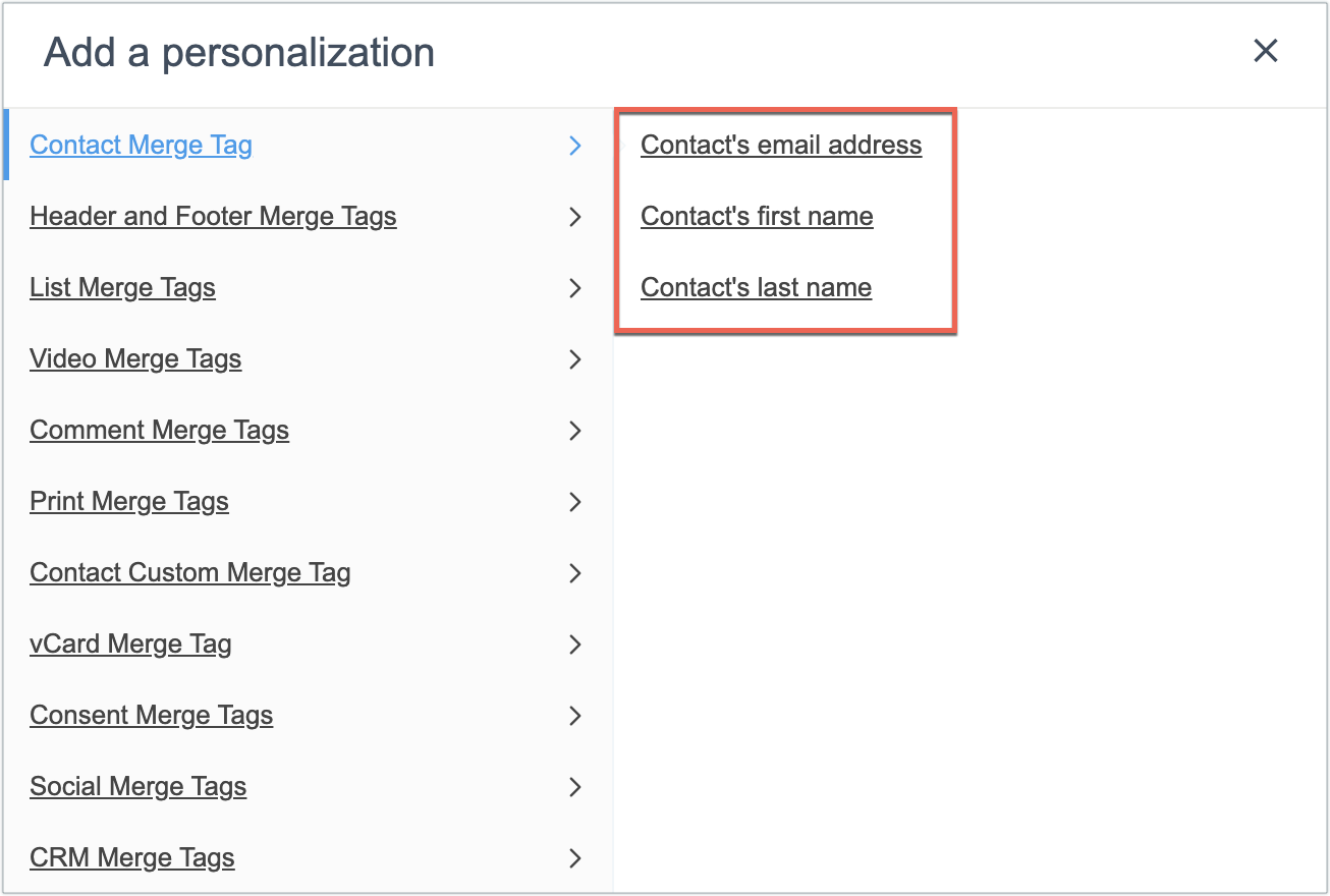 contact merge tag