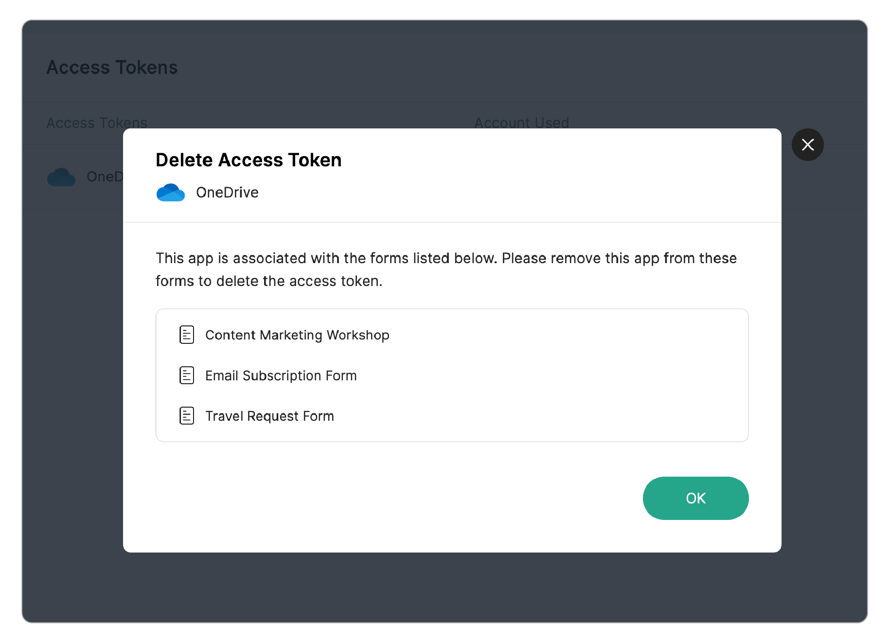 Delete Access Token