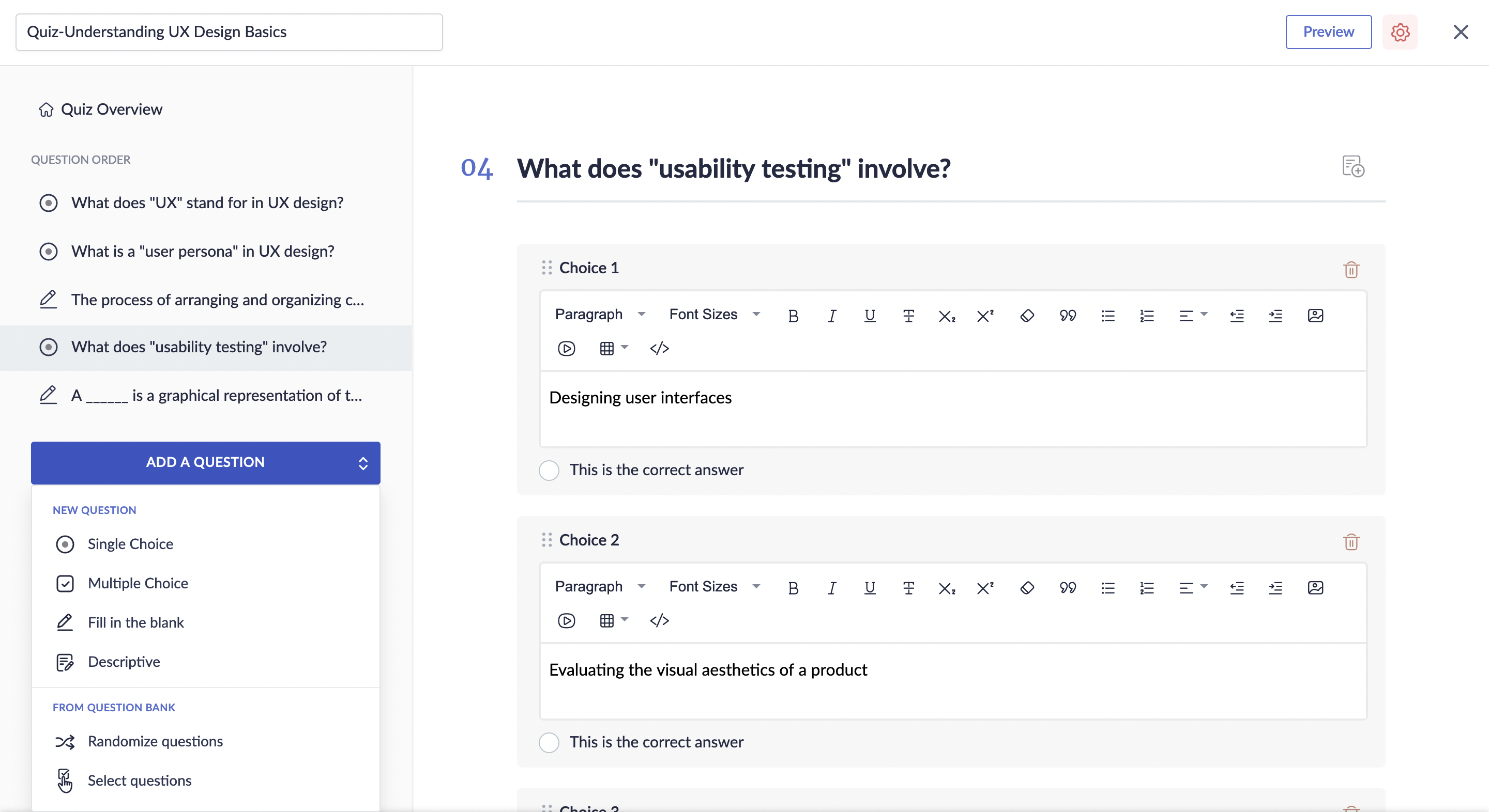 Zoho Learn: Crie questionários e atividades online