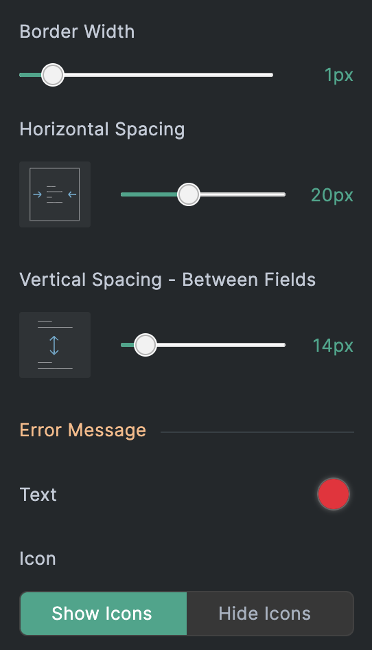 Additional Field customization options