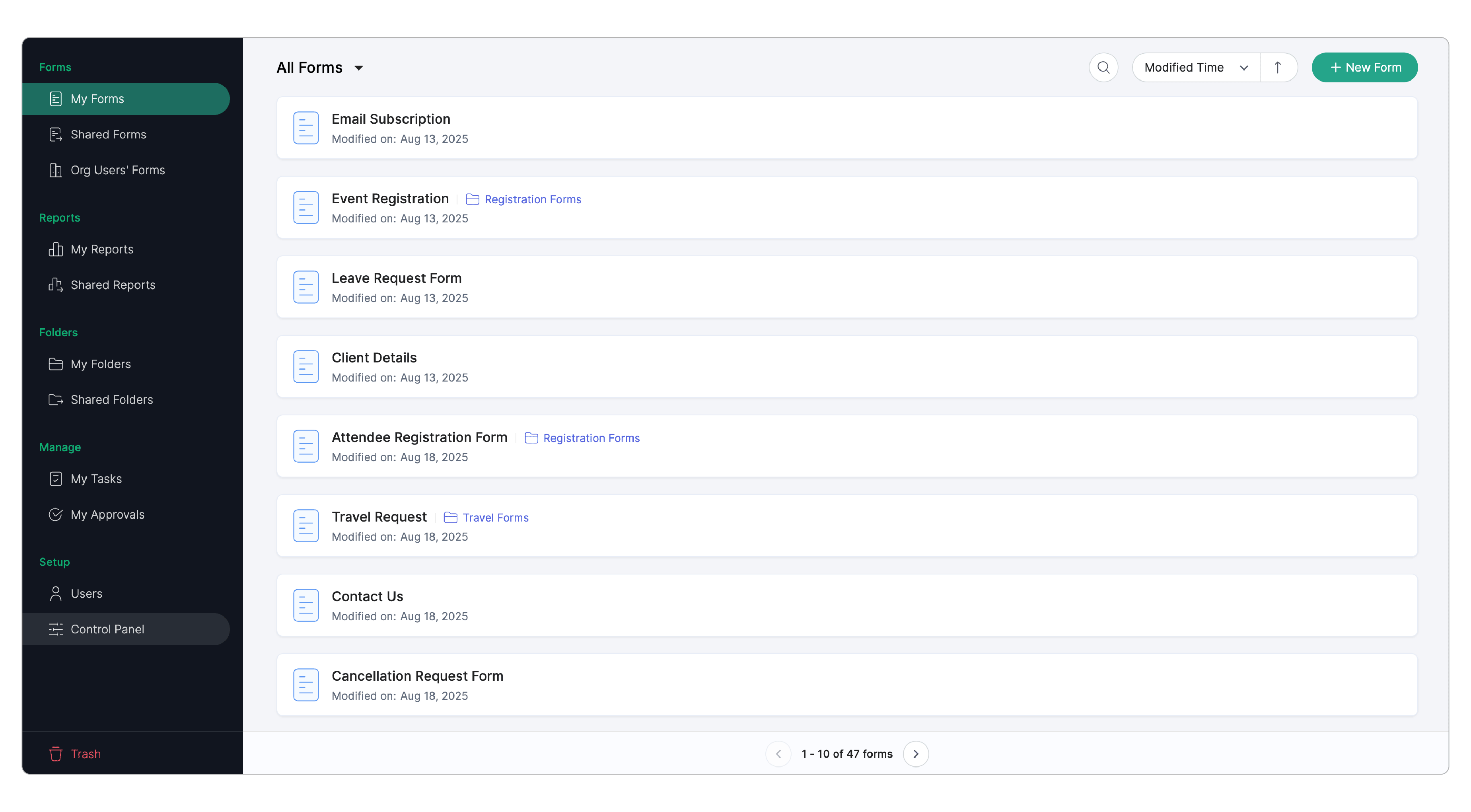 Navigate to Control Panel