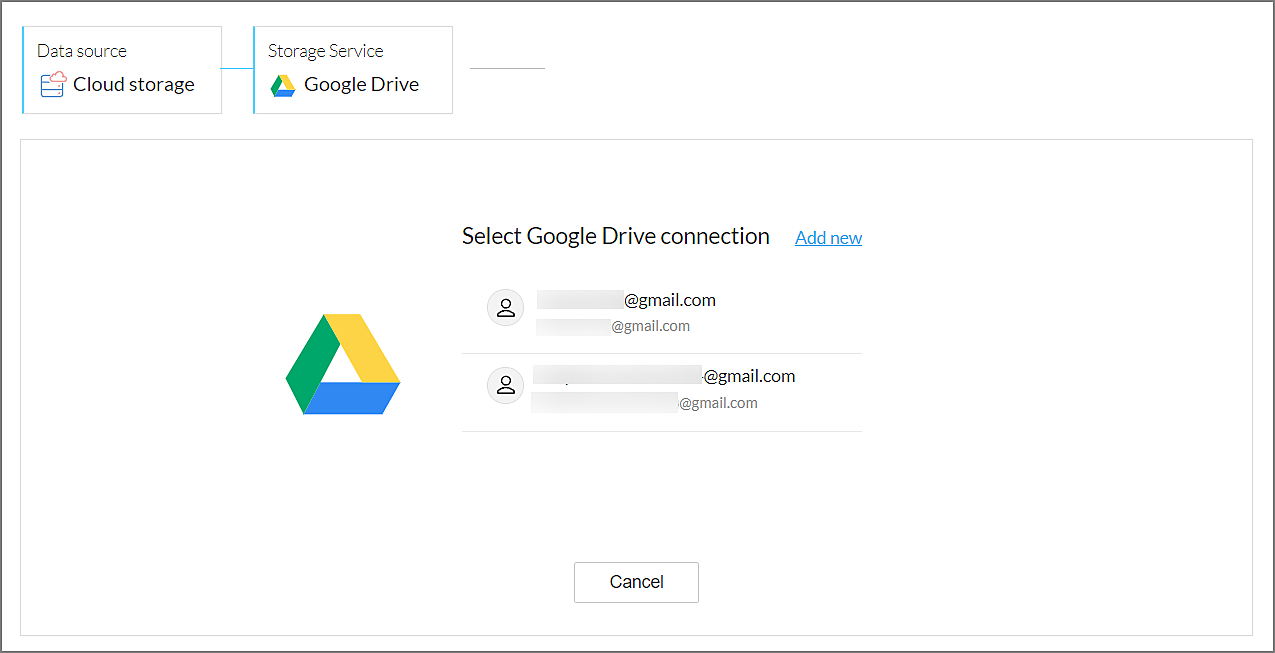 How to add Google Drive as Your Data Source