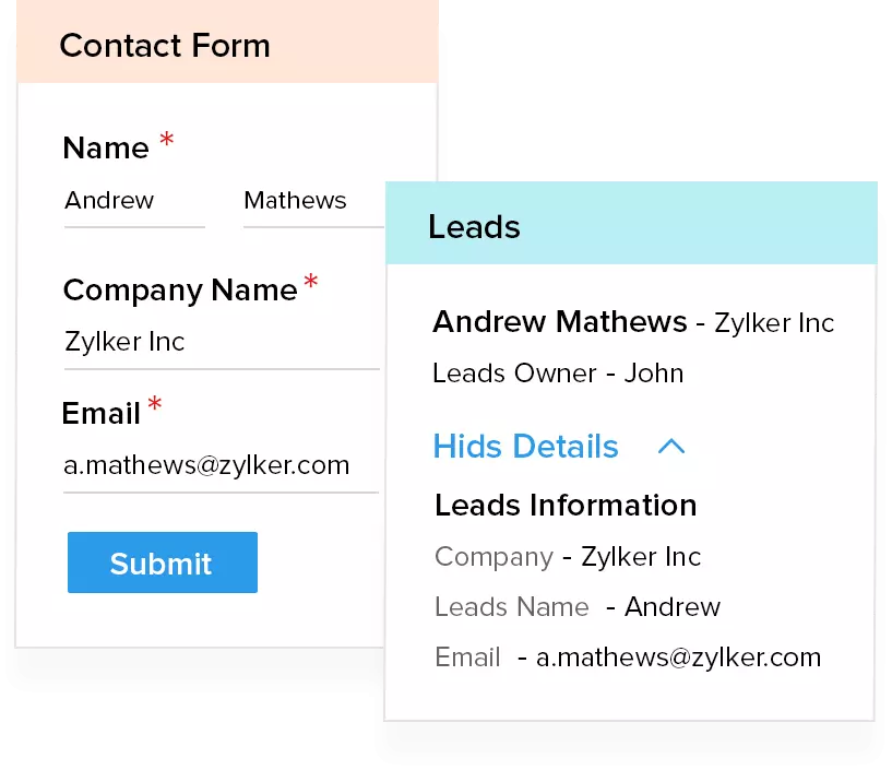 Zoho CRM Integration | Overview - Zoho Forms