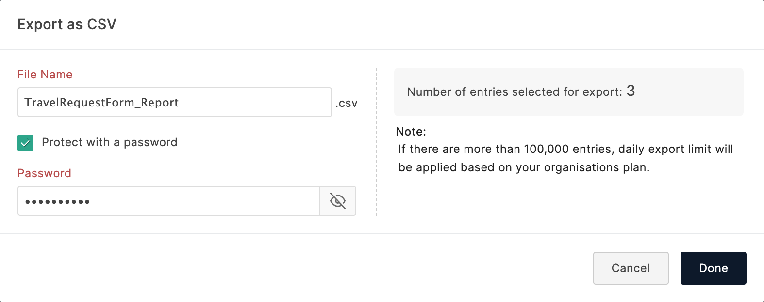 Form Entries | Exporting Form Entries - Zoho Forms