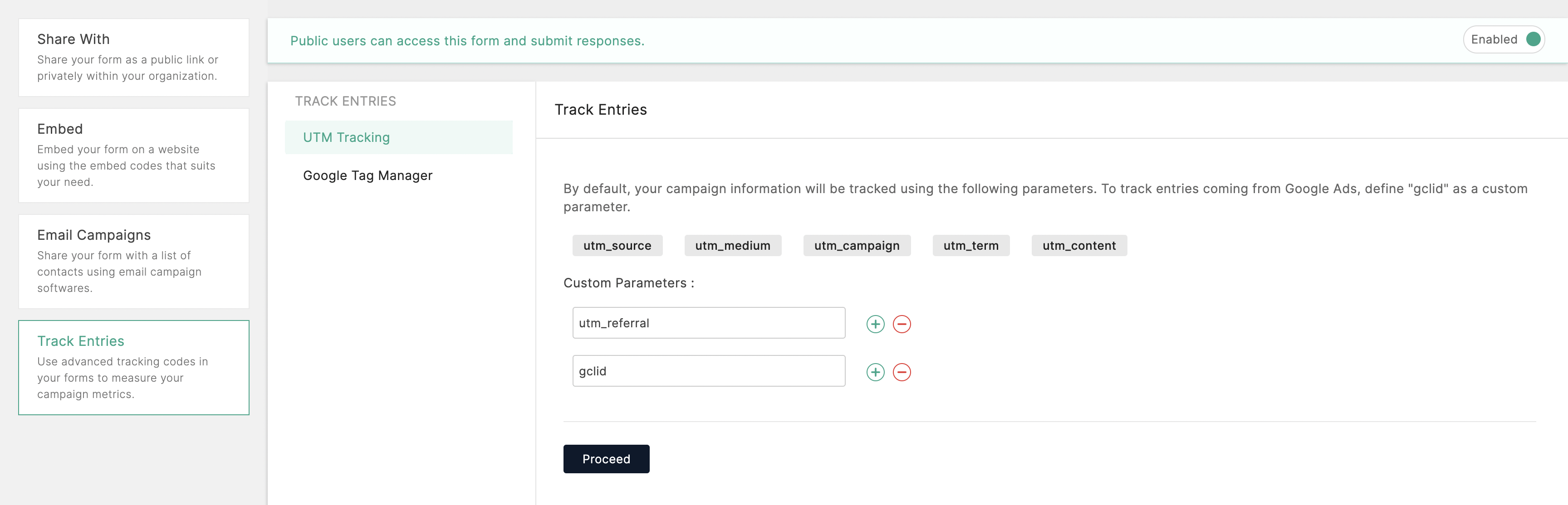 Custom Parameters