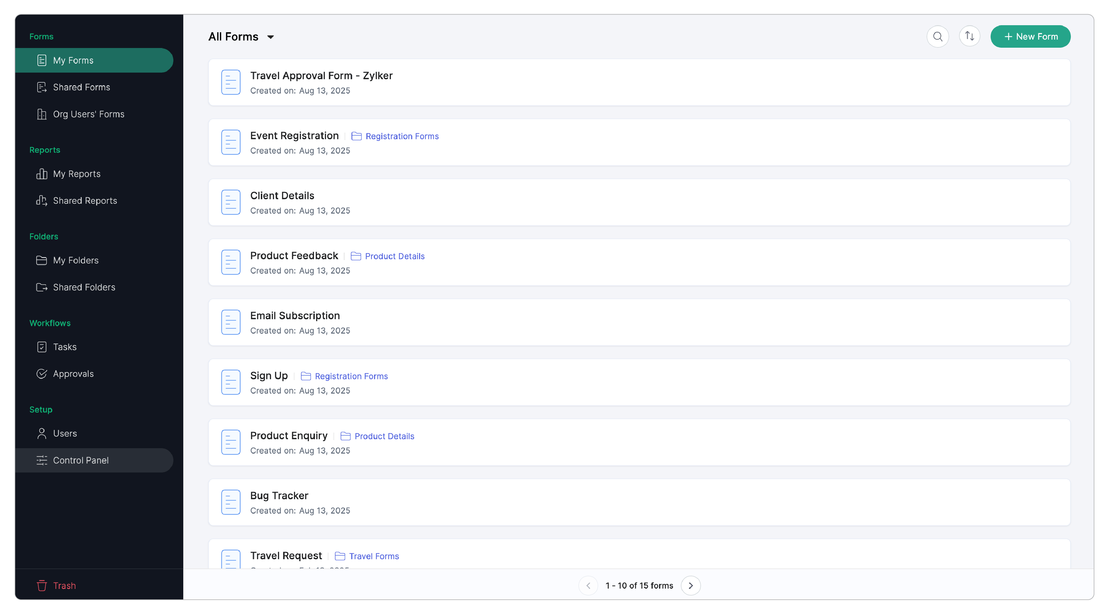 Click Control Panel