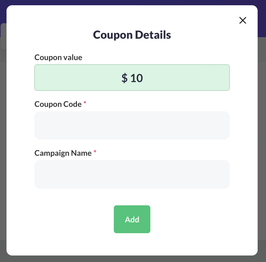 Coupon details