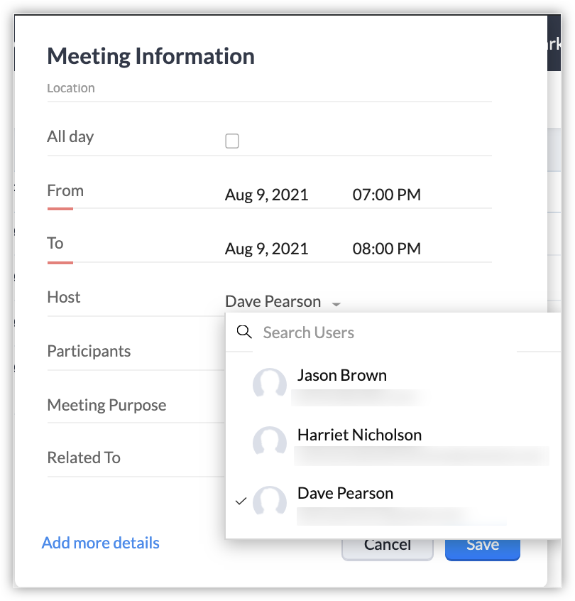 Manage meetings effectively using moderator controls in Zoho Meeting