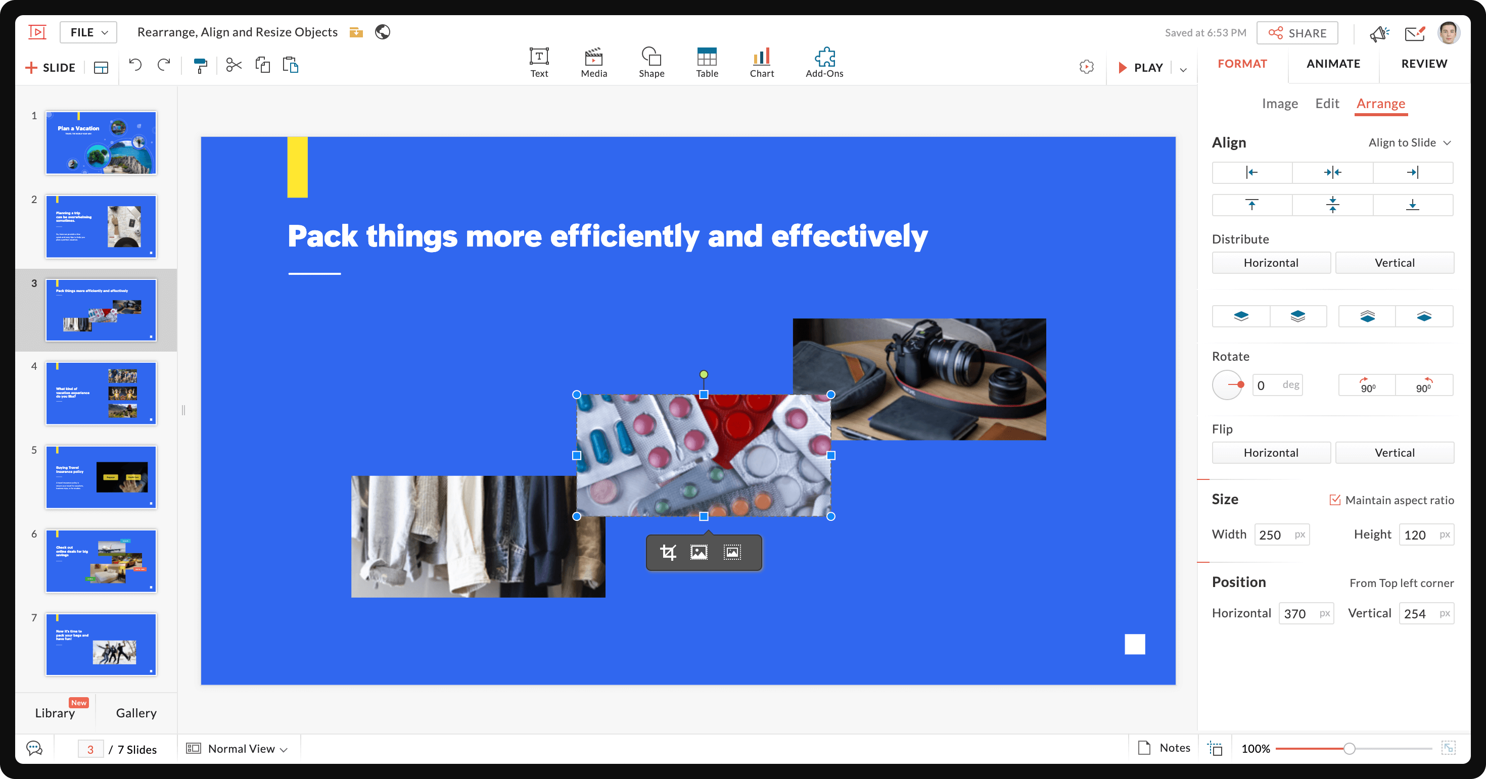 Align to Slide vs. Align Objects in PowerPoint