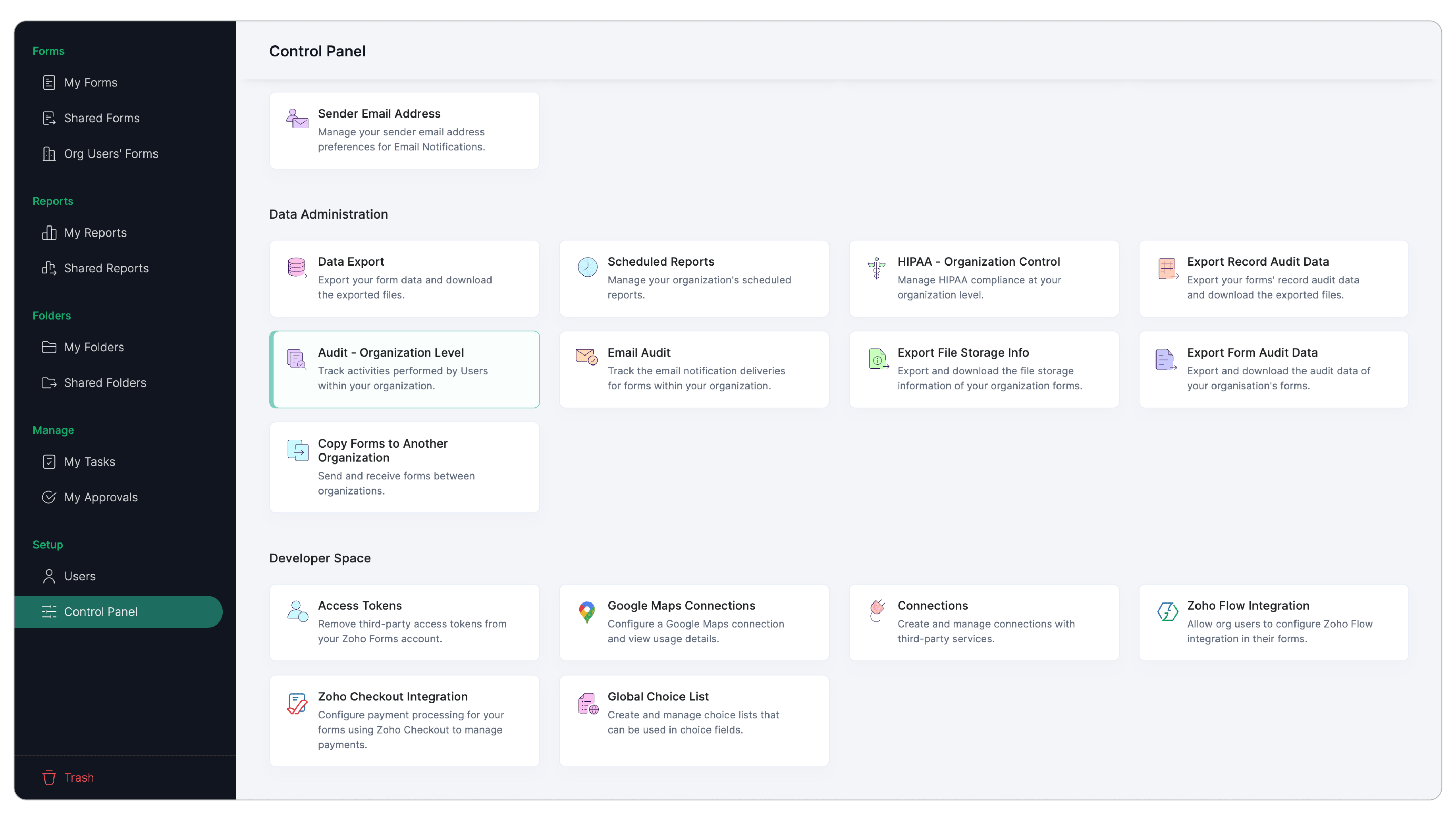 Click Audit - Organization Level