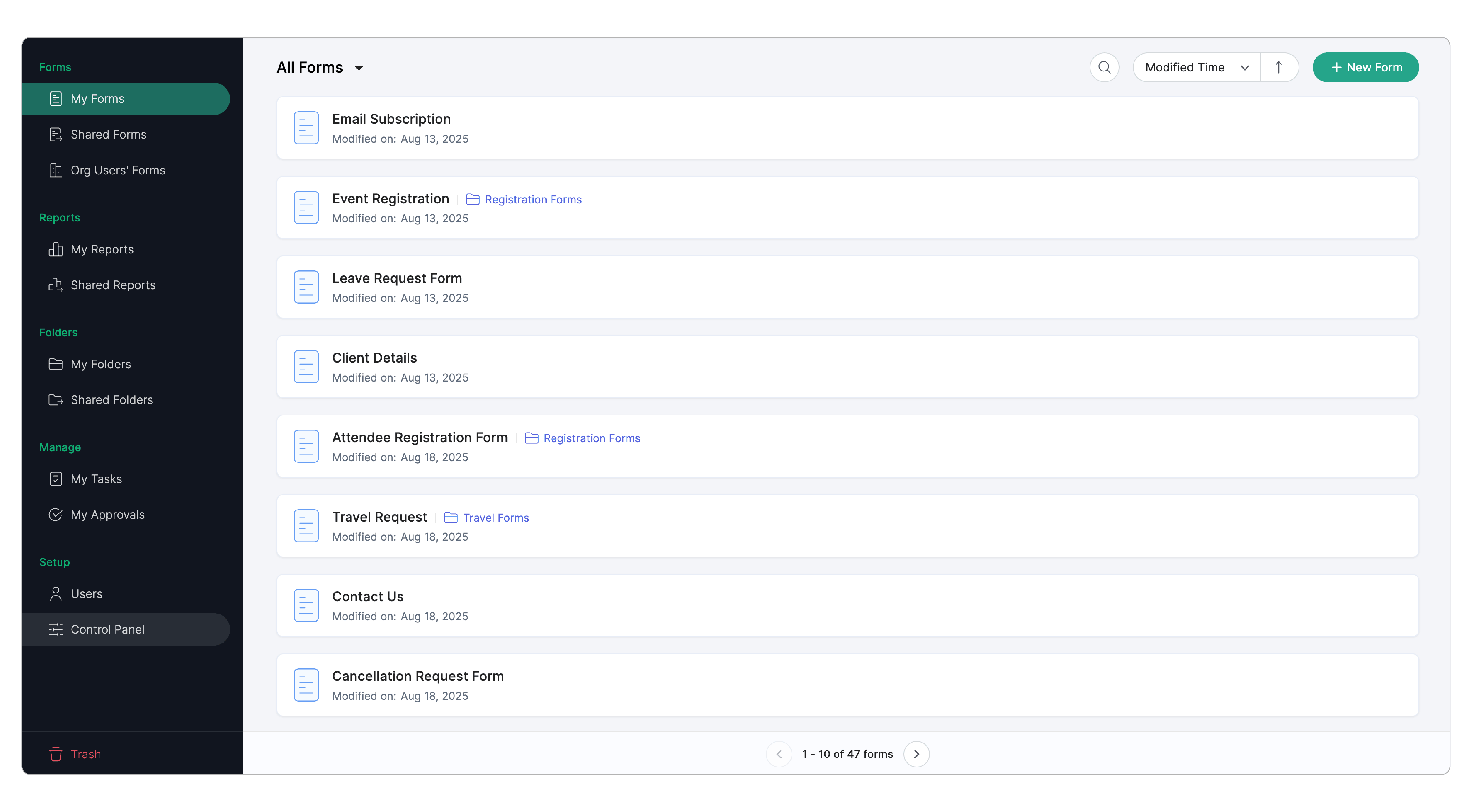 Navigate to Control Panel