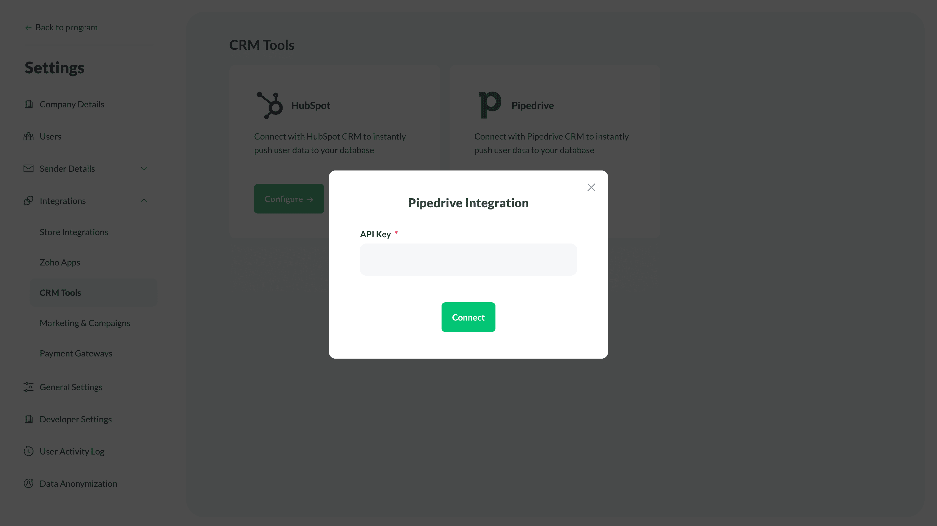 Zoho Thrive - Pipedrive Integration