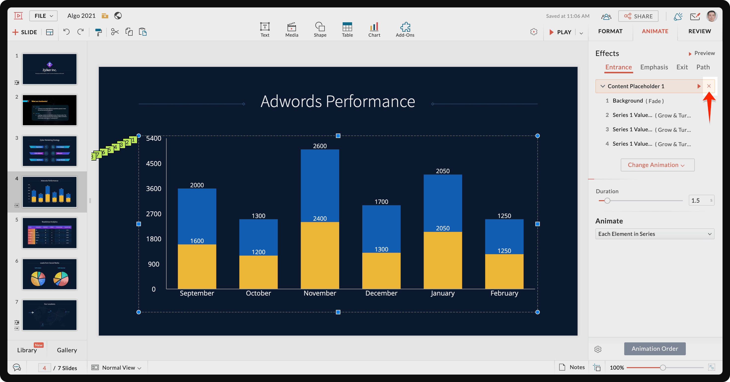 delete animation 