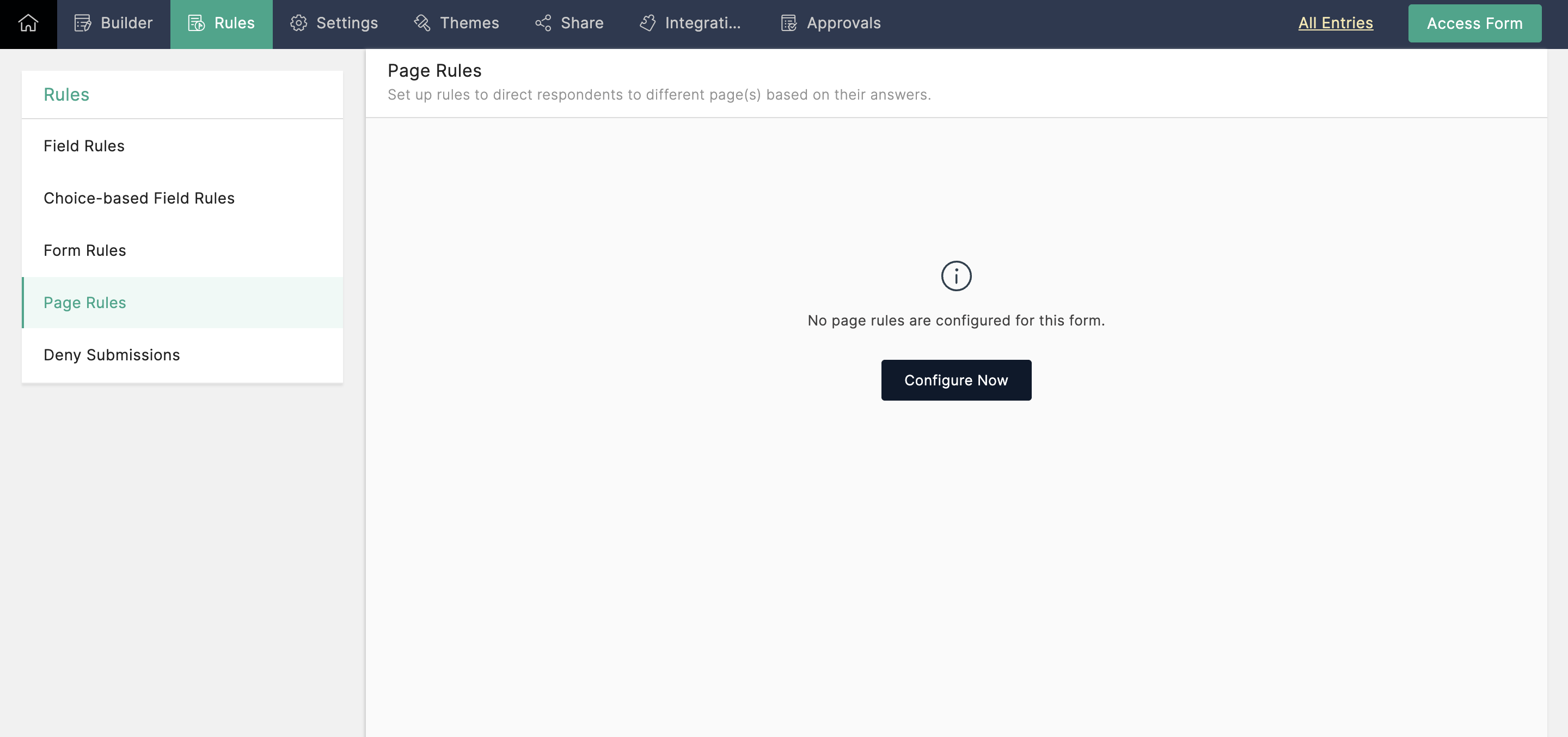 Configuring Page Rule