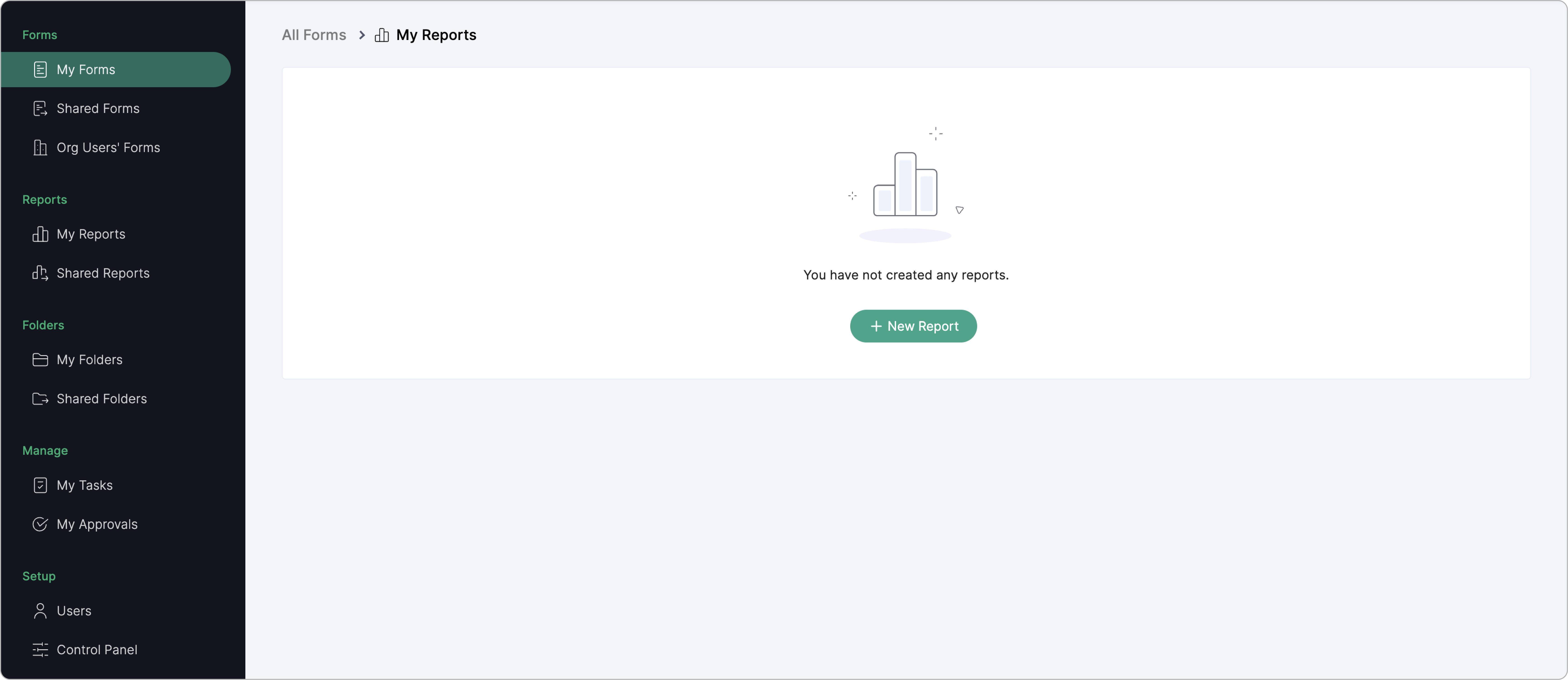 creating new report
