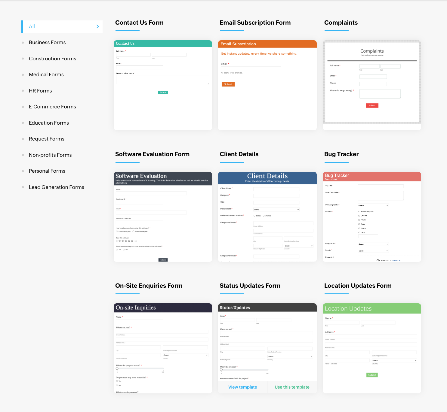 Form Templates