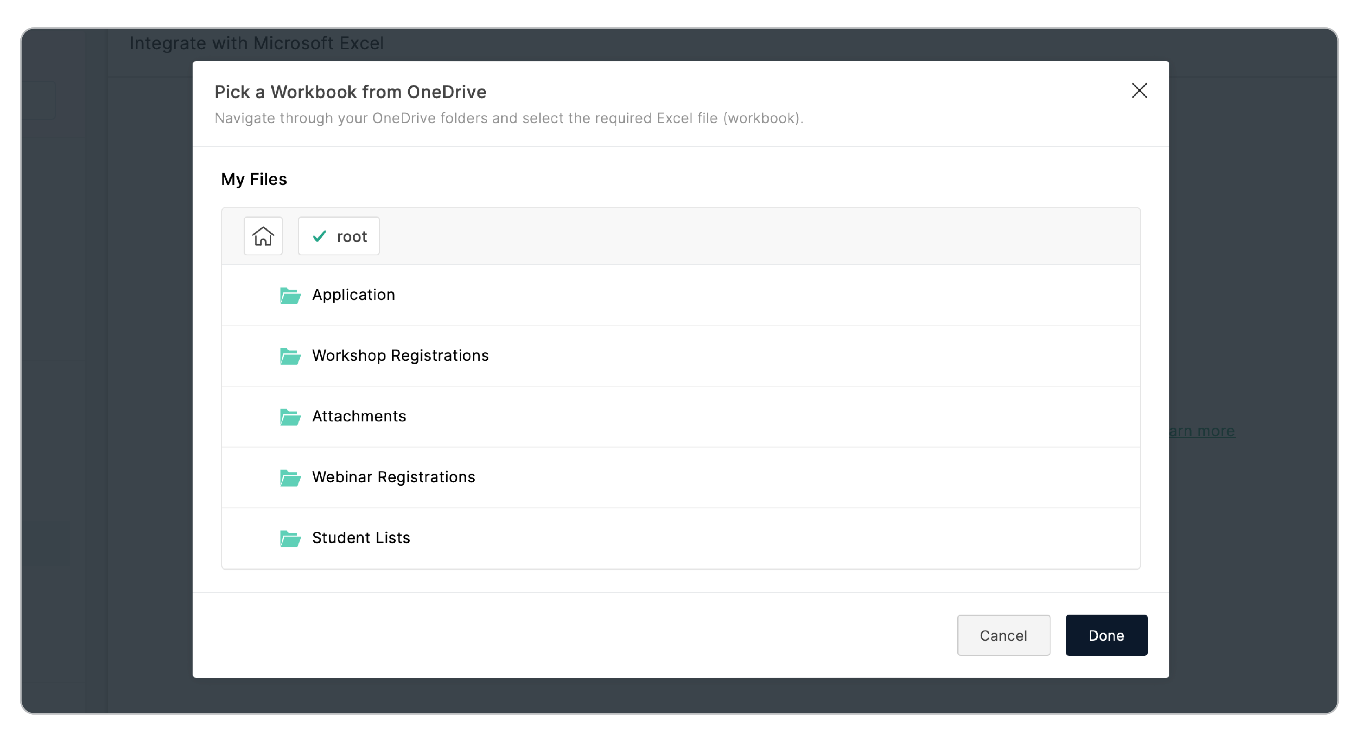 Select Workbook