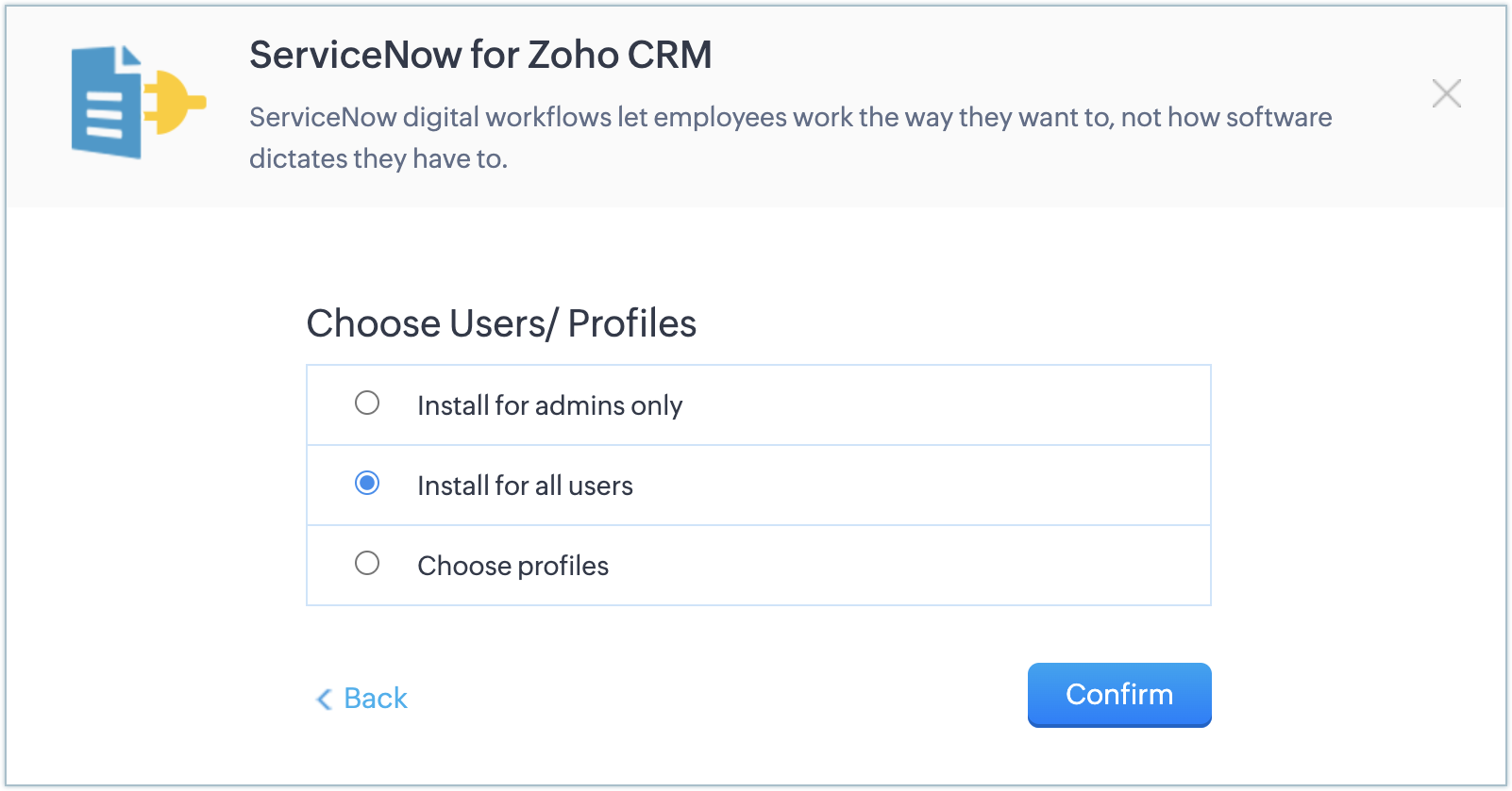 ServiceNow for Zoho CRM | Online Help | Zoho CRM