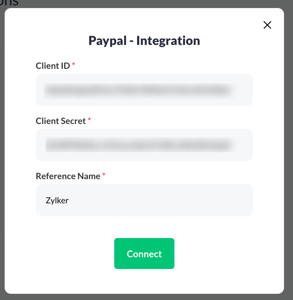 PayPal Integration Details