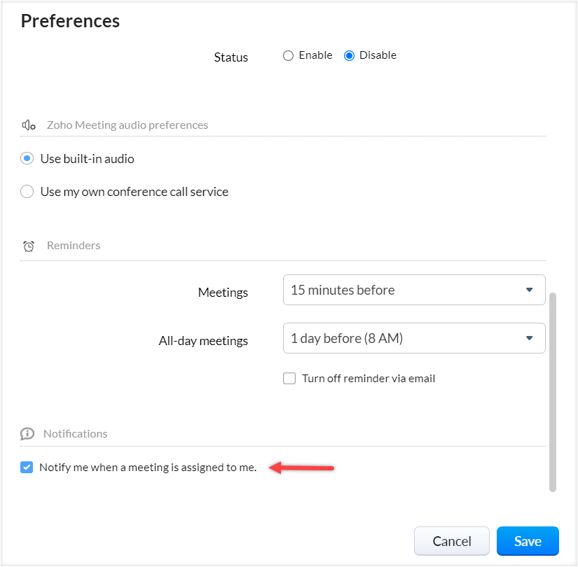 Manage meetings effectively using moderator controls in Zoho Meeting