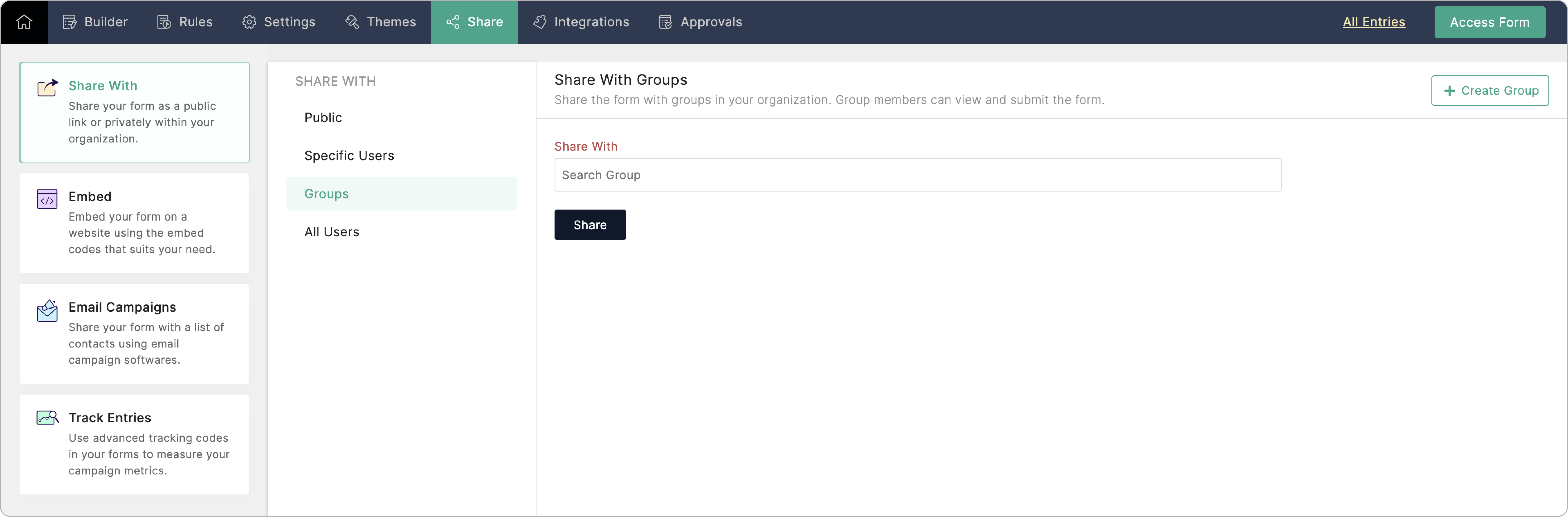 Share with groups 