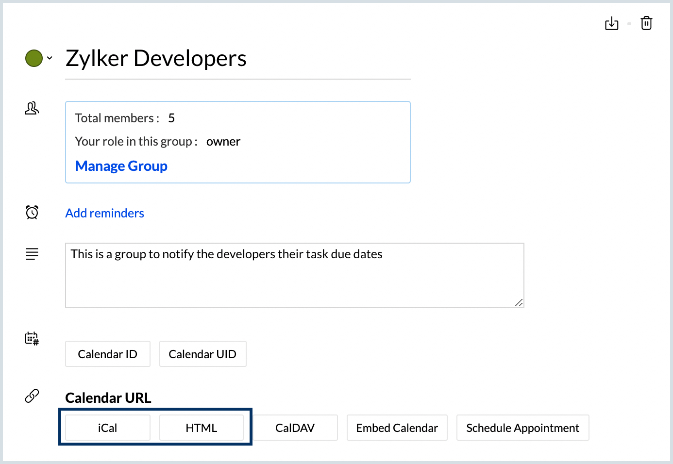 A complete guide to your Group Calendar  Zoho Calendar