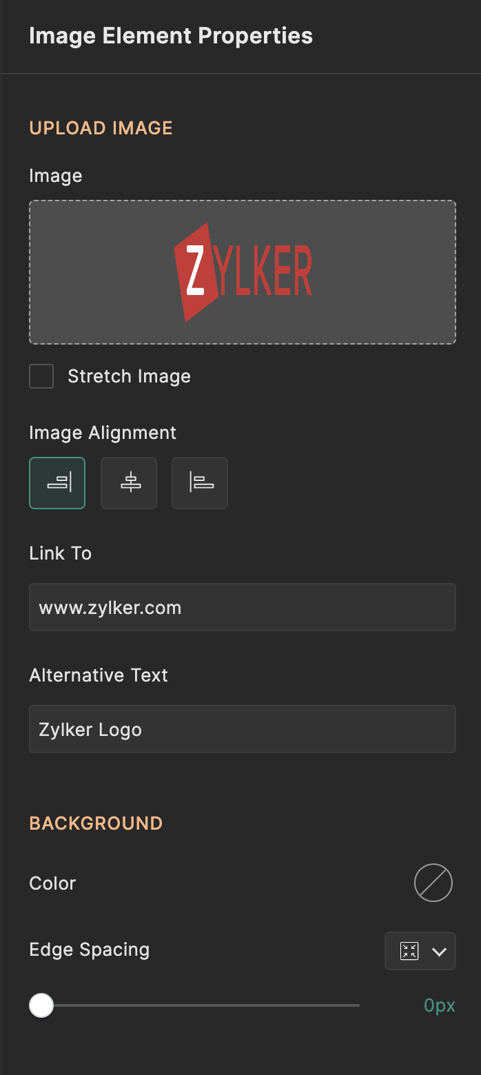 Image Element Properties