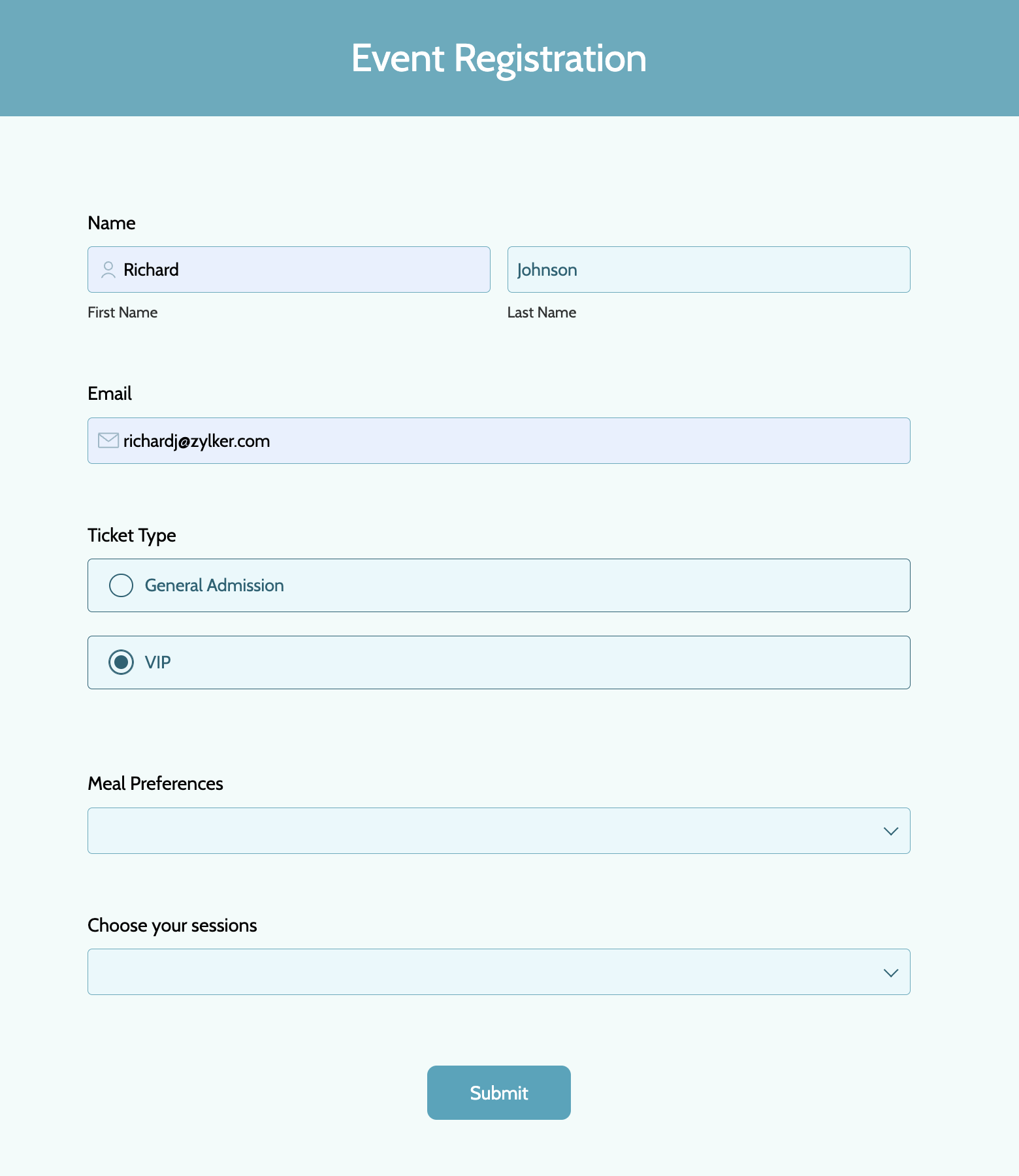 VIPが選択されています