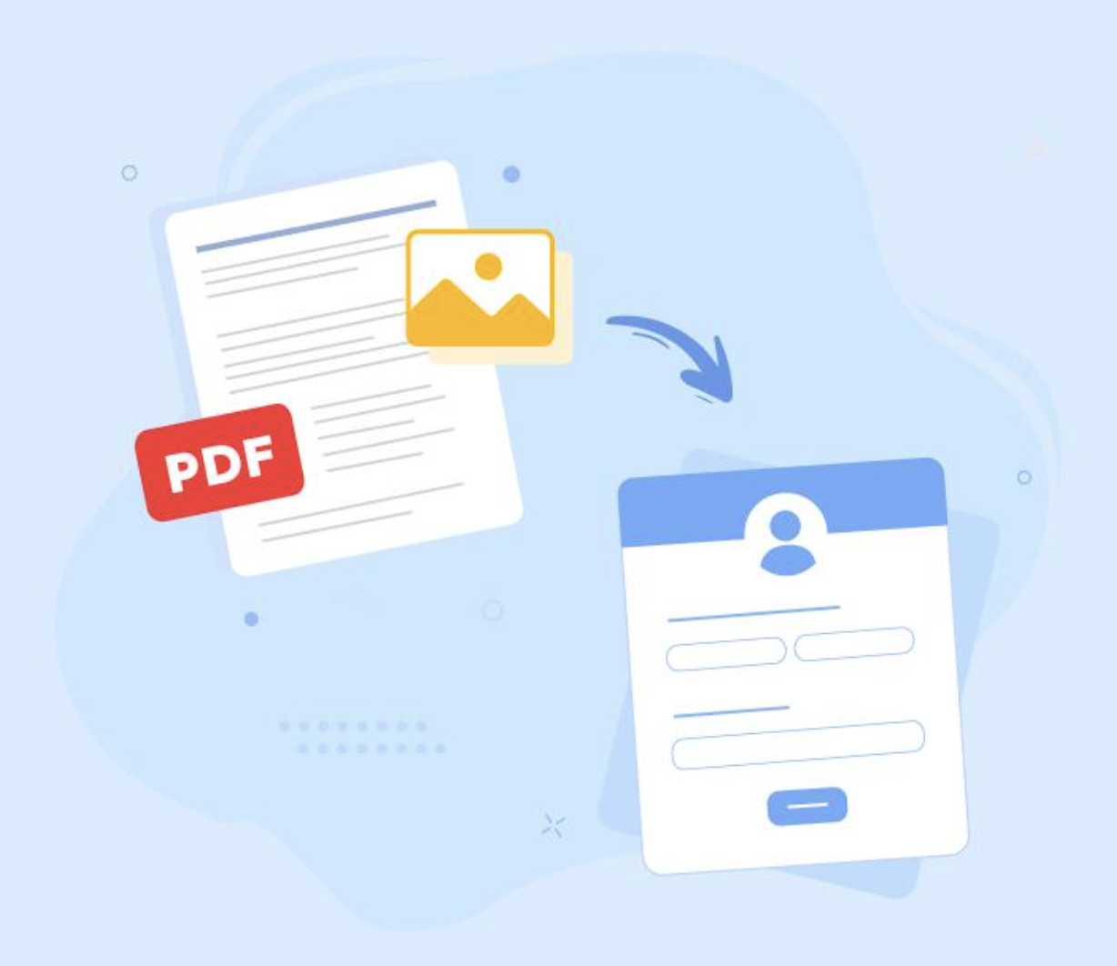 Convert PDFs and images to forms