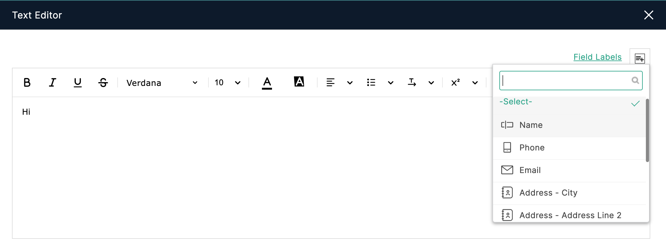 Click the merge icon