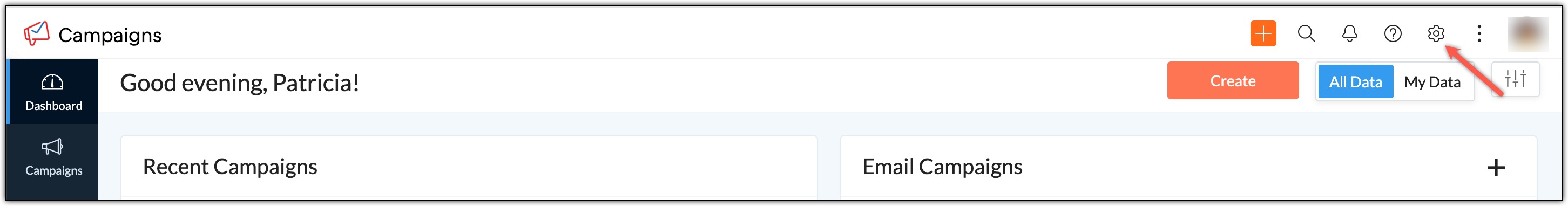 Click Settings icon