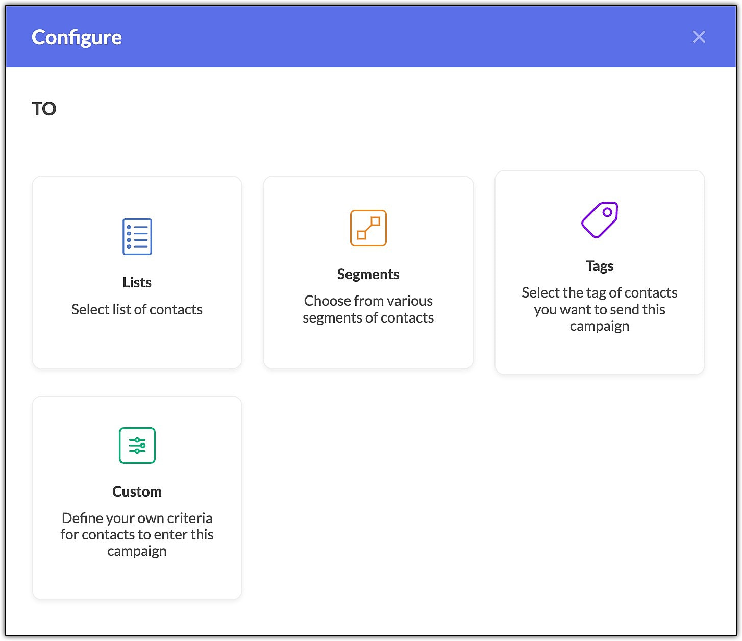 Configure contacts