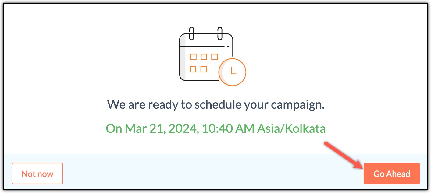 Schedule your campaign