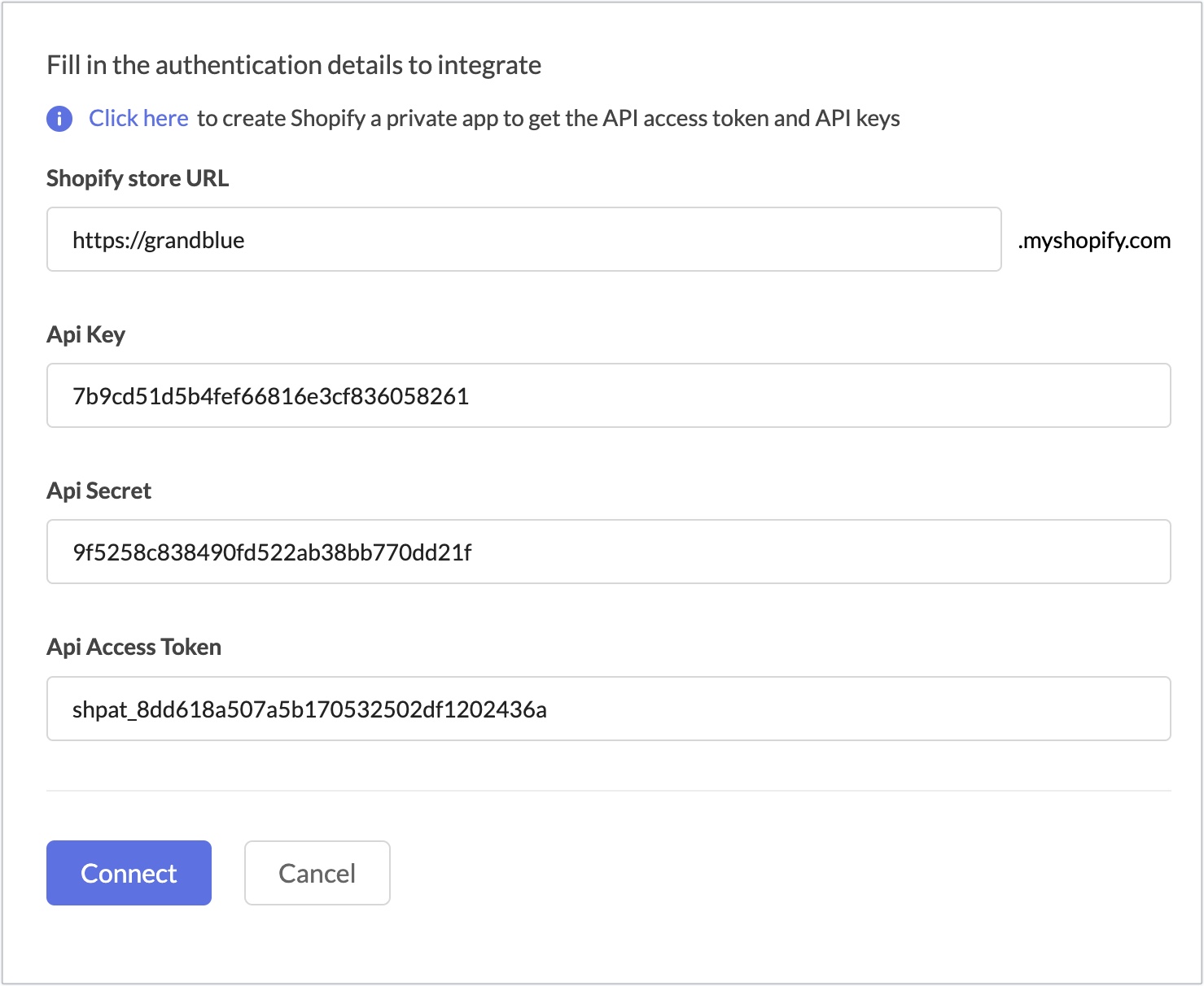shopify connect