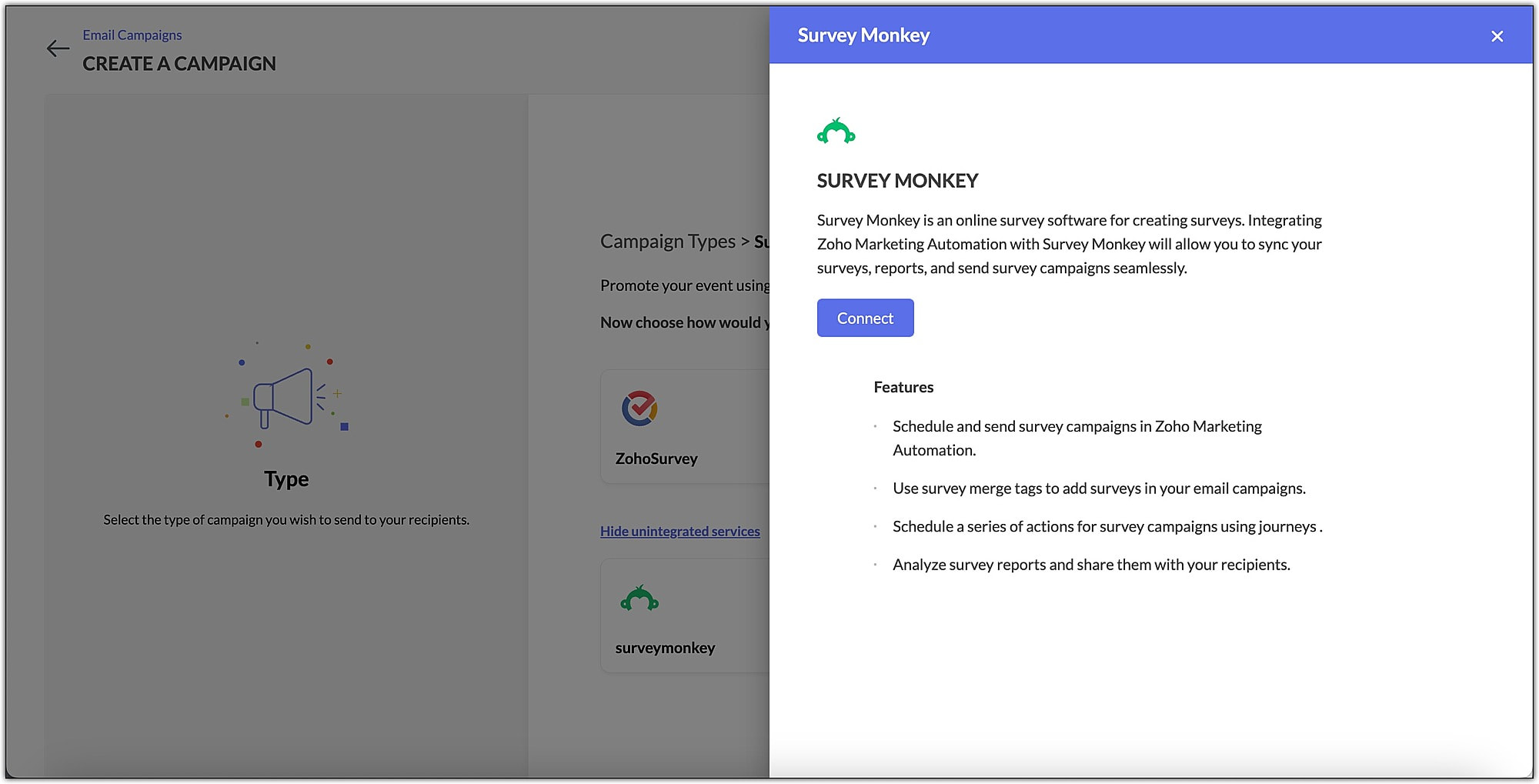 SurveyMonkeyとの連携