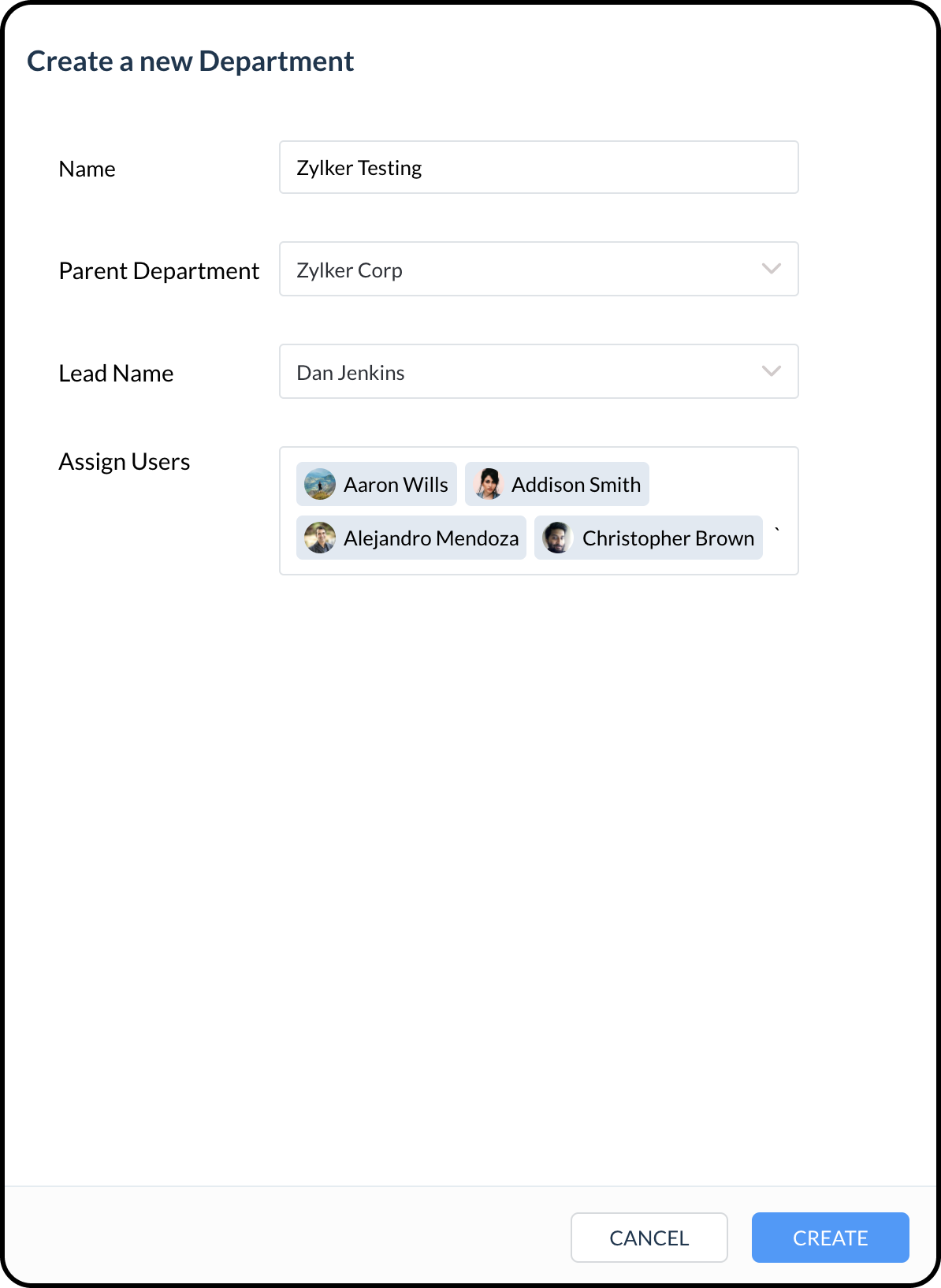 create-department-form-cliq-admin