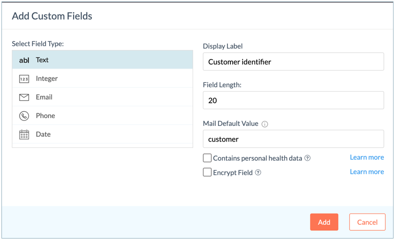 custom field