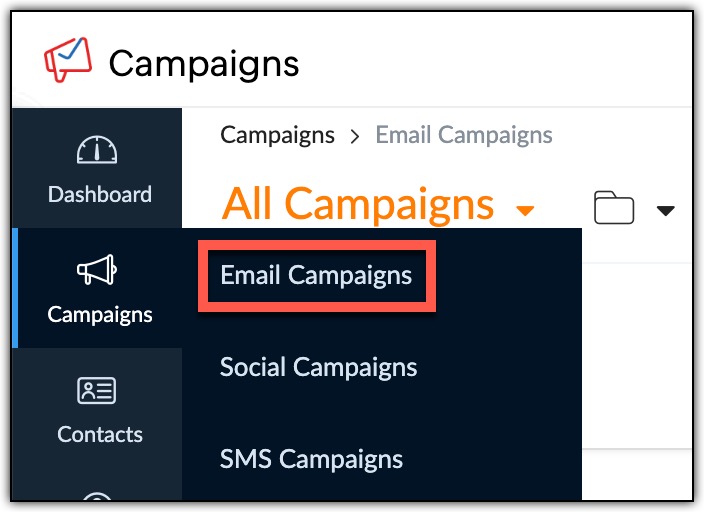 Select email campaigns