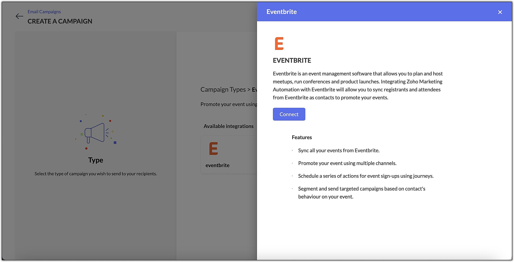 Connect with Eventbrite